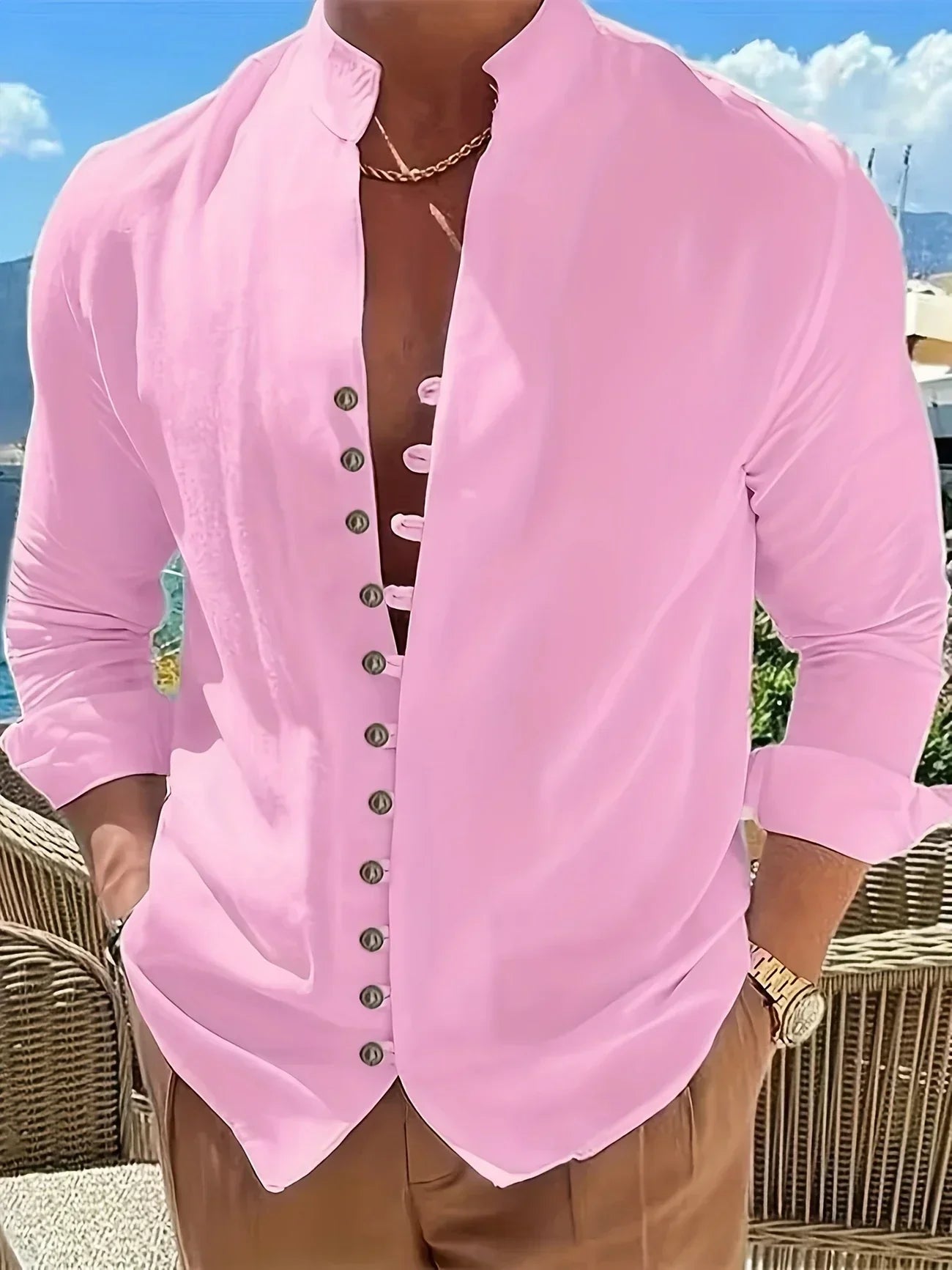 Полина - Лека памучна риза с дълги ръце