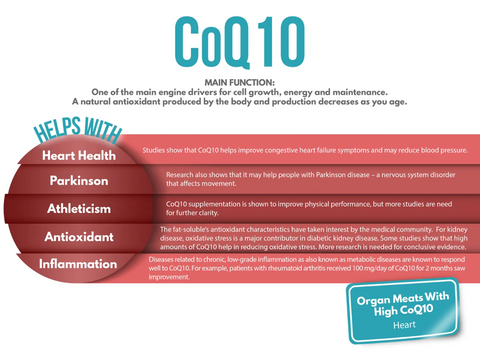 CoQ10 health benefits and functions