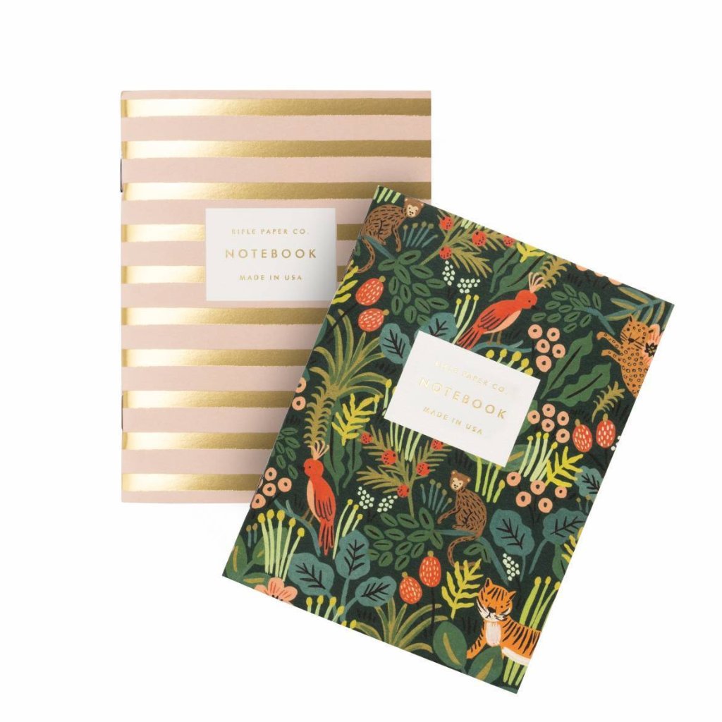 Jungle & Stripe Pair of little Notebooks – charmingthemoon