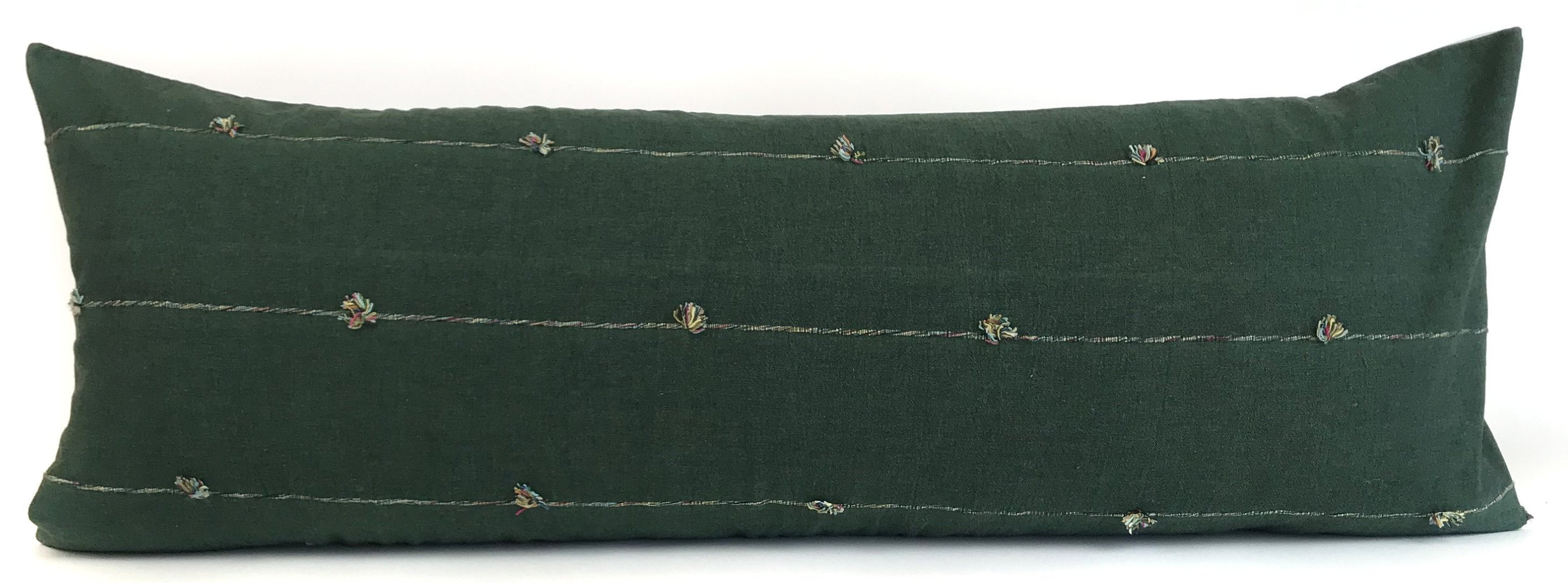 Vintage Corte Small Lumbar Pillow - Green