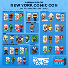 2021 NYCC shared retail exclusives for the United Kingdom