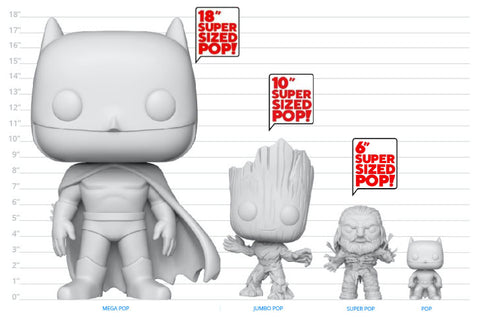 Funko 101 Pop! Sizes