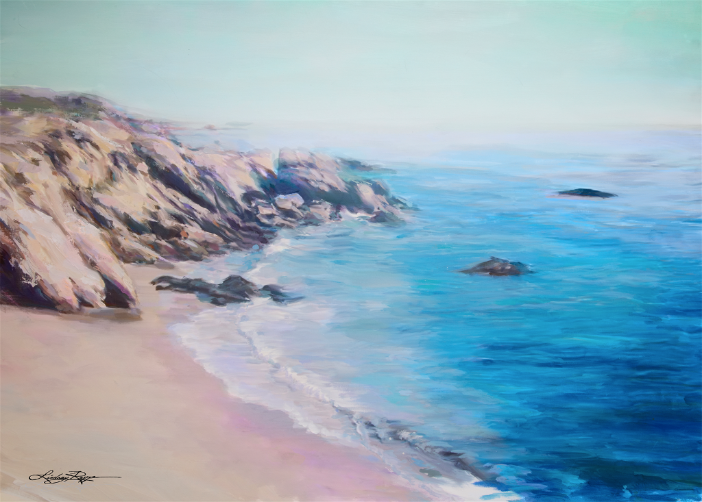 "Laguna Beach" <br/> Original Painting <br/> in Private Collection <br/> at San Francisco, California