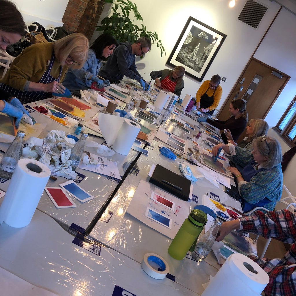 Oil and cold wax workshops with Paula Dunn Artist