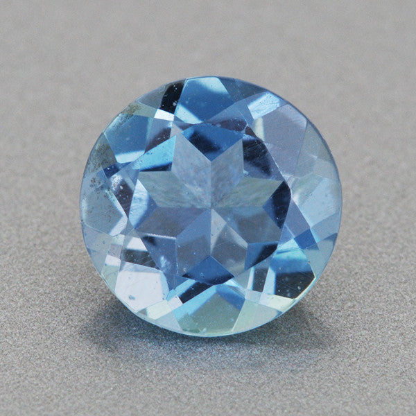 0.56 Carat Round Very Fine Deep Cerulean Blue Aquamarine | 5.9mm ...