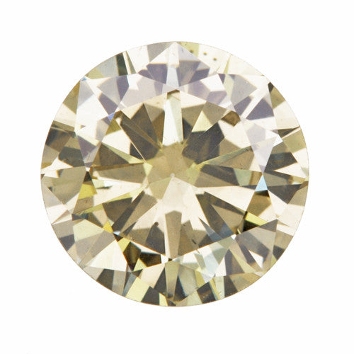 1.01 Carat Natural Yellow Color Loose Champagne Diamond | Round Brilliant SI1 Clarity — Antique Jewelry Mall