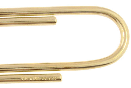 tiffany and co gold paper clip