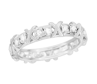 Vintage X Kisses Diamond Wedding Ring - R1095