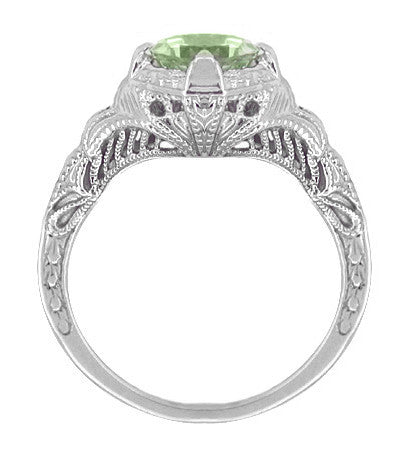 Carat Green Sapphire Engagement Ring 