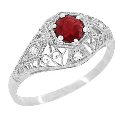 Vintage Ruby Rings - Antique Ruby Ring - Antique Jewelry Mall