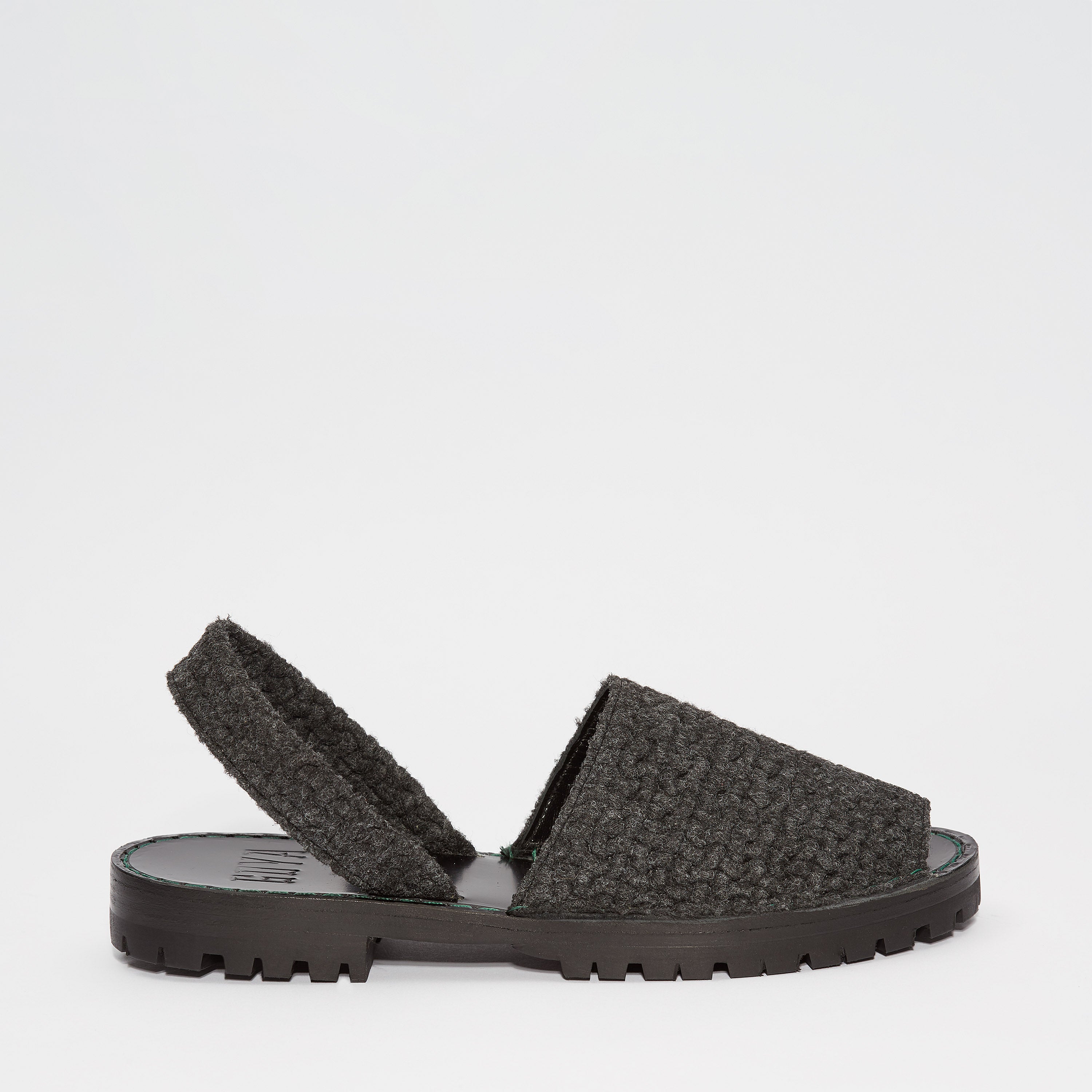 GOYA Women's Sandals - Carbon Grey Woven Felt Sandals