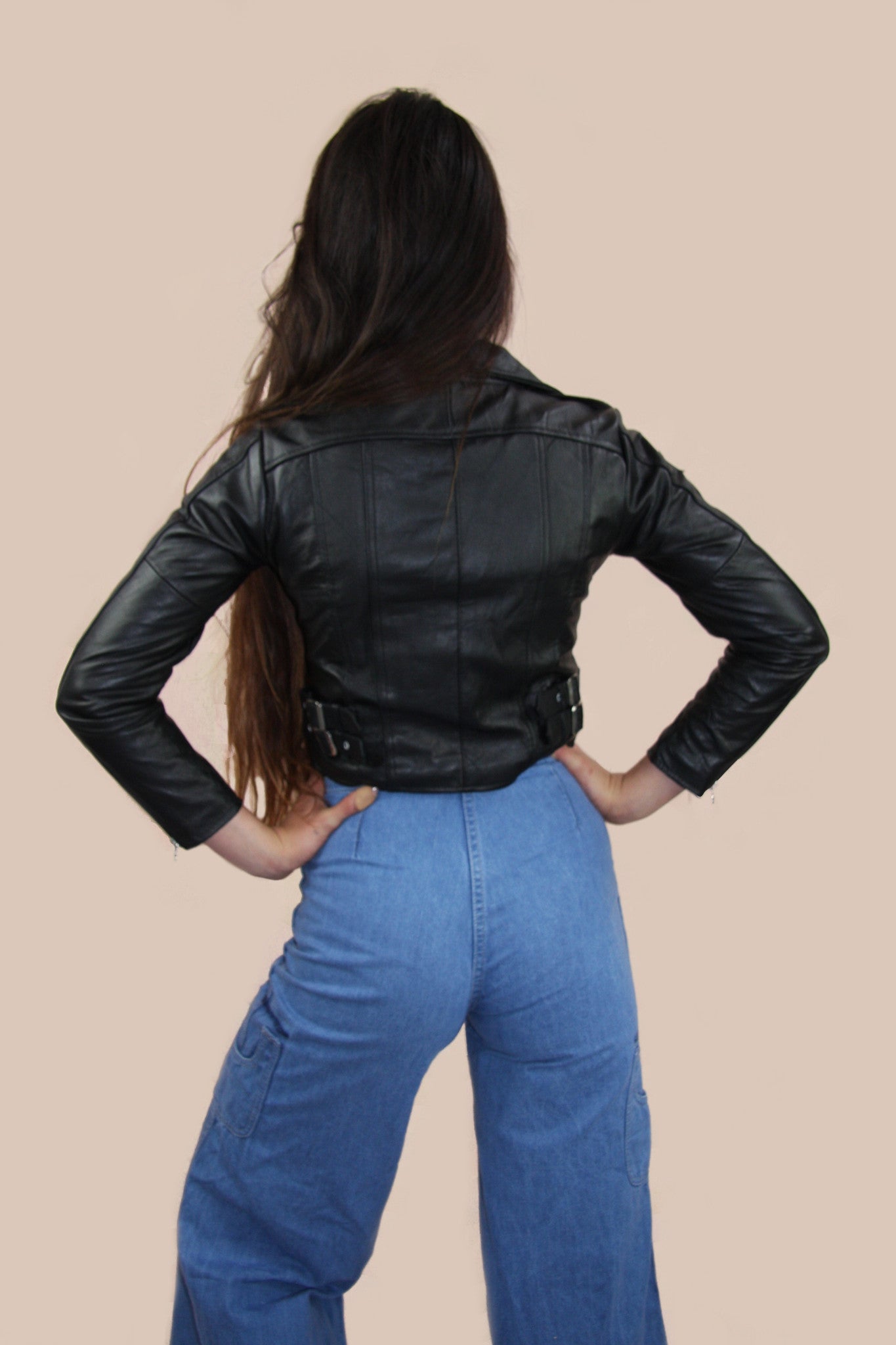 1970s Style Leather Biker Jacket – Miss Brown Vintage Byron Bay