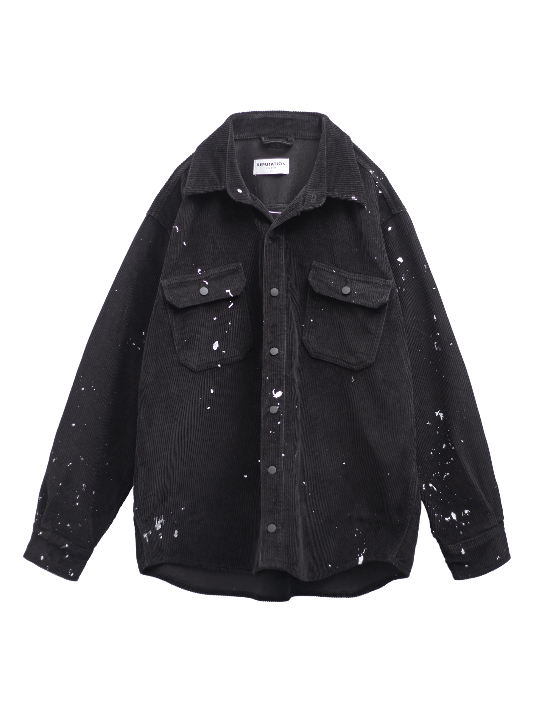 Splatter Cord Shirt - Black – Reputation Studios