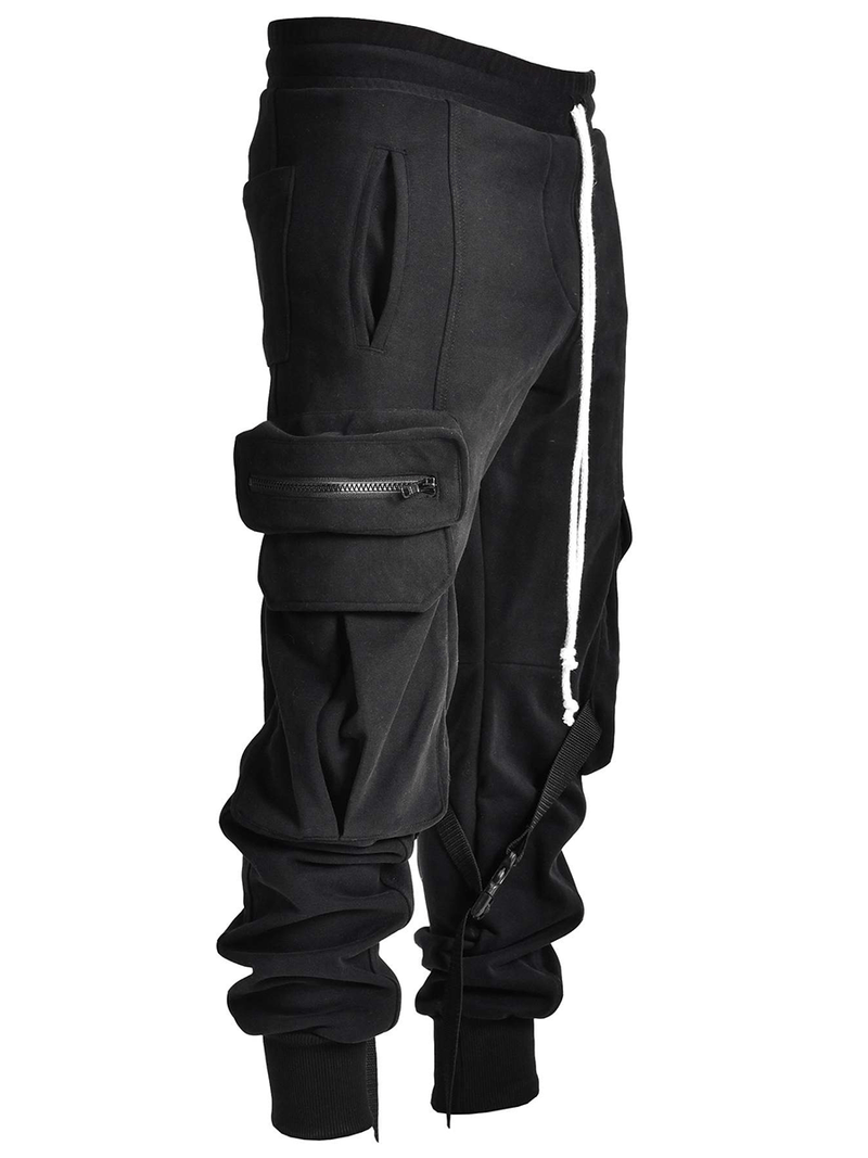 sweatpants with long drawstrings