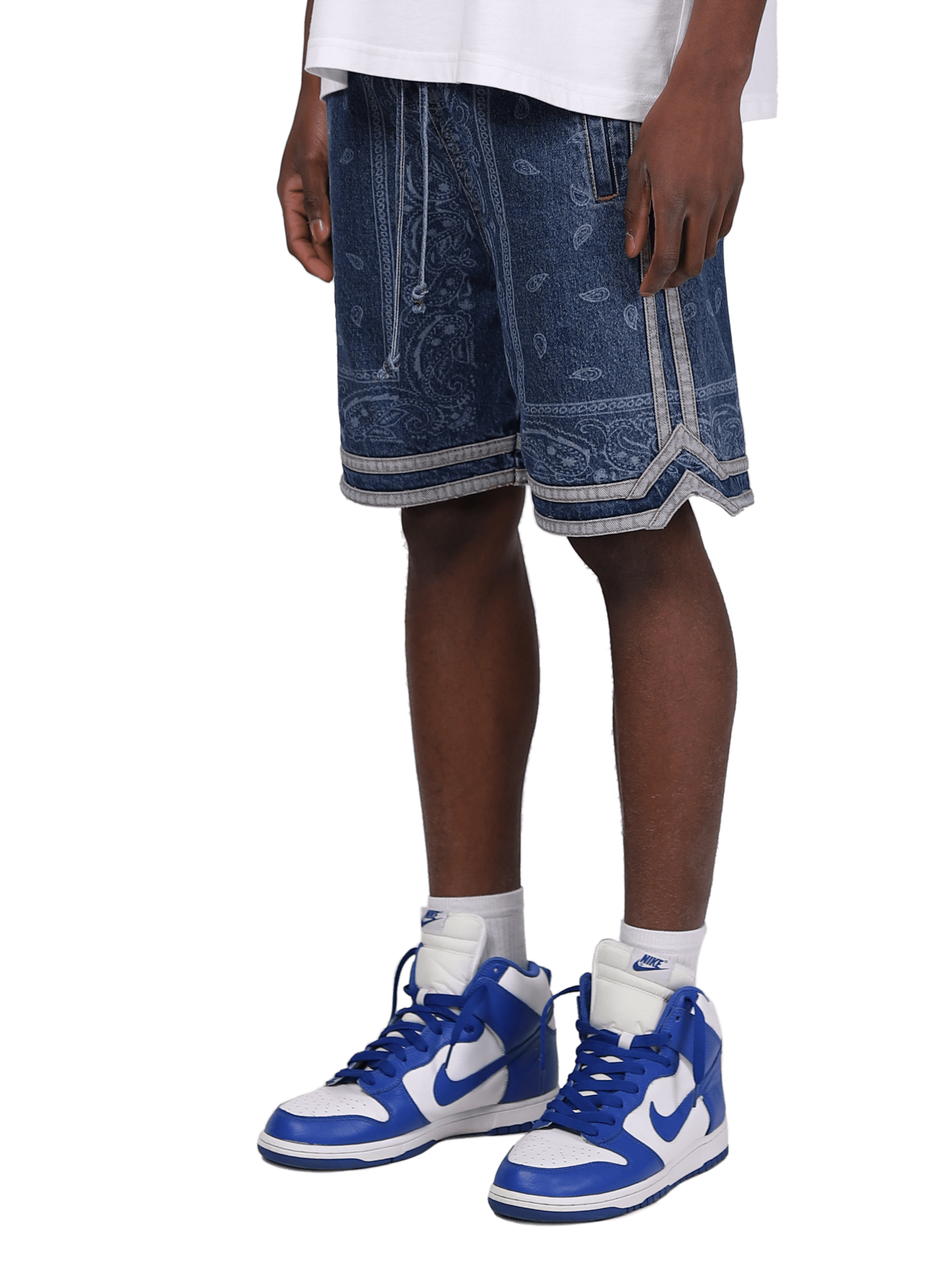 Basketball Denim Shorts - Vintage Blue – Reputation Studios