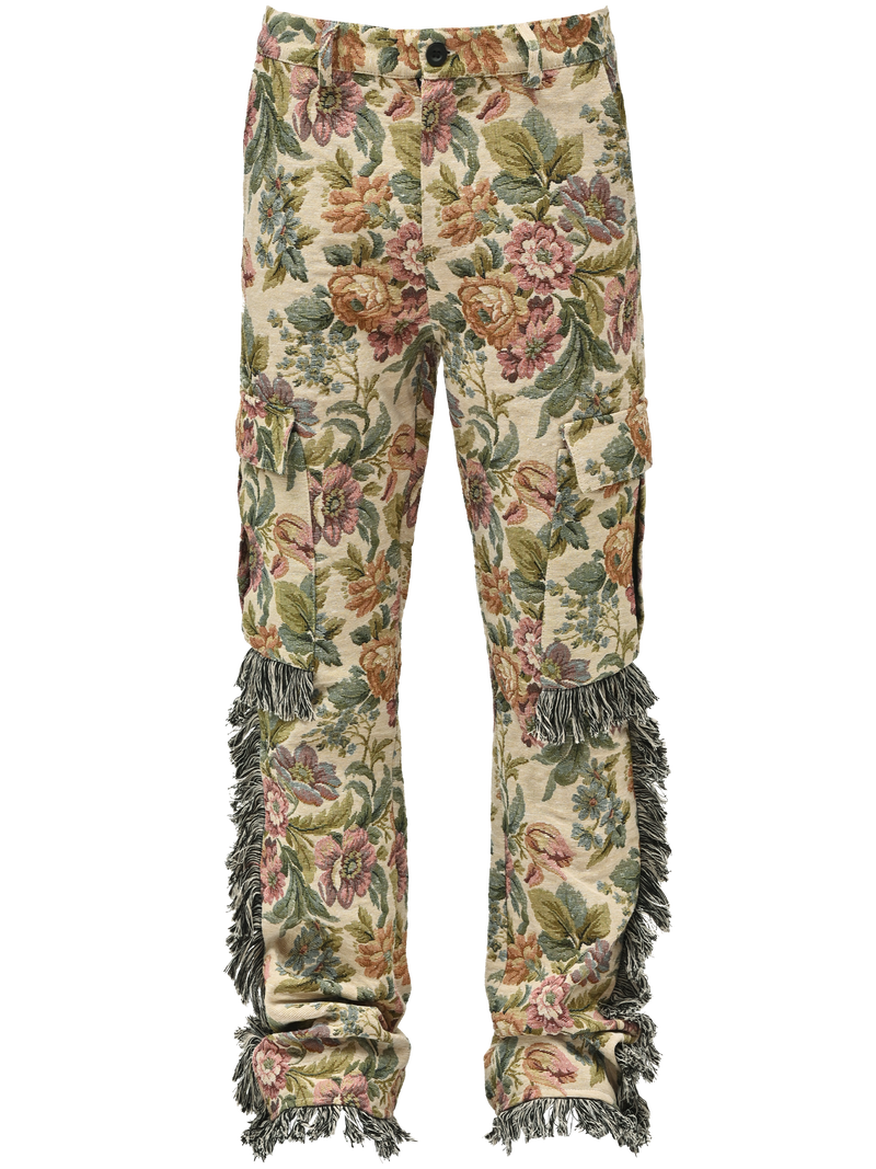 Flare Cargo Tapestry Pants - Floral – Reputation Studios