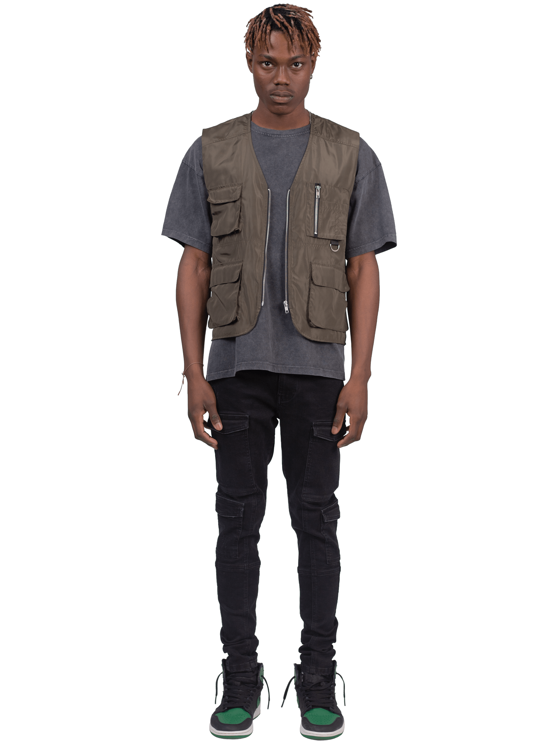 Nylon Utility Vest - Forest – Reputation Studios