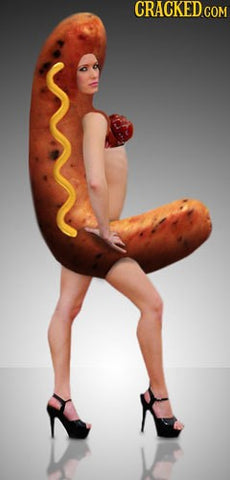 Hotdog Frau