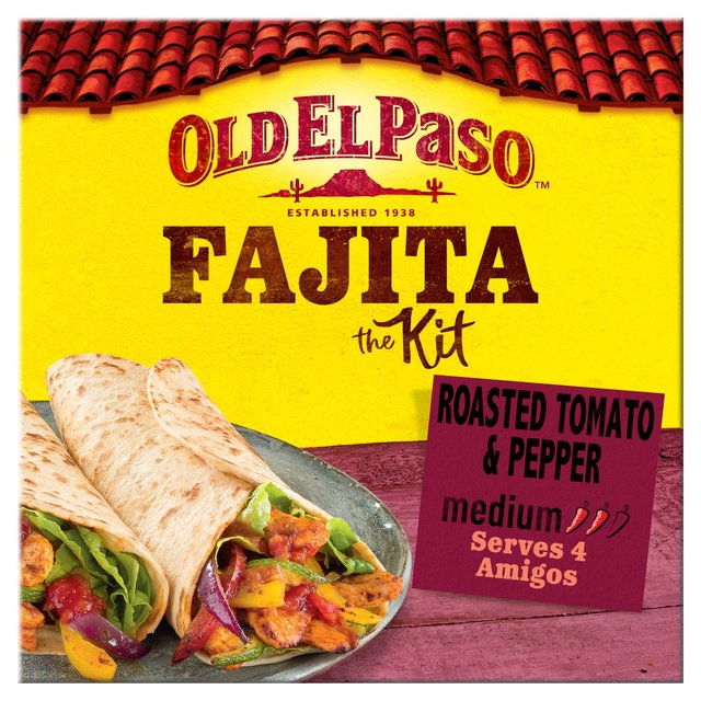 Old El Paso Kit de Fajitas de Tomate y Pimiento Asado 500g | British Online