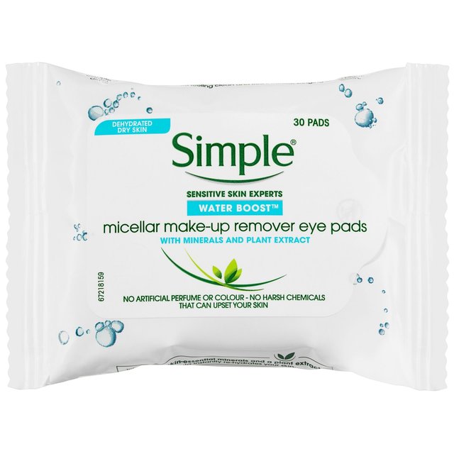 Inca Empire Ælte Ambient Simple Kind to Eyes Eye Make Up Remover Pads 30 per pack | British Online