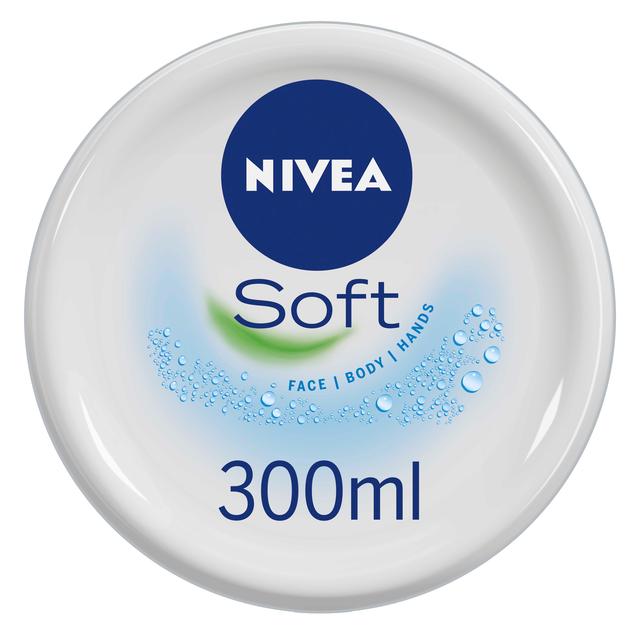 Nivea Soft Moisturiser Cream for Face Hands & Body for Dry 300ml | British Online