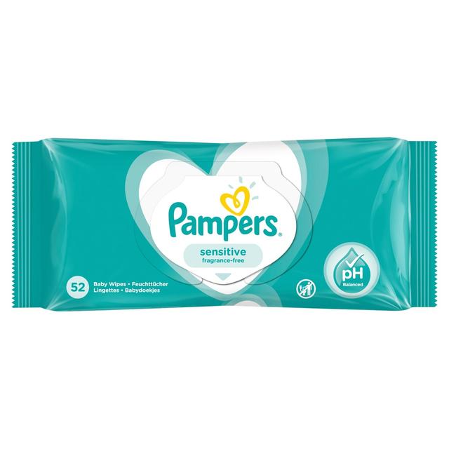 Pampers Sensitive Baby Wipes pack | British