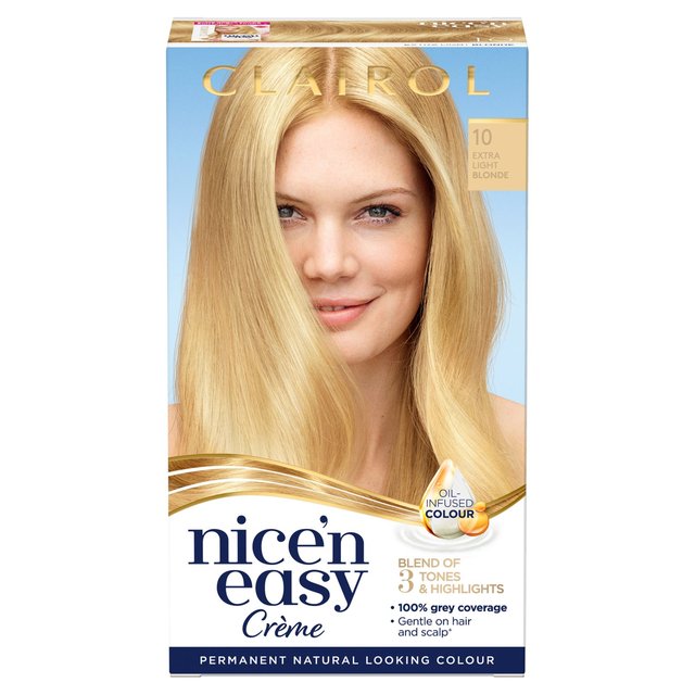 Clairol Nice'n Easy Hair Dye 10 Extra Light Blonde | British Online