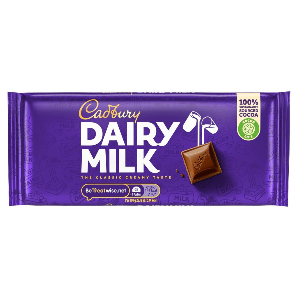 Cadbury Dairy Milk Chocolate Bar 110g | British Online