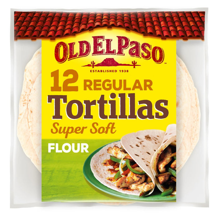 Old El Paso Super Soft Flour Tortilla Fajitas Family Pack 12 por paquete |  British Online
