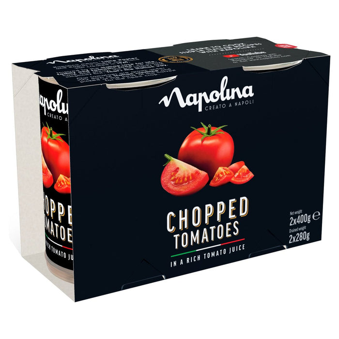 Napolina Chopped Tomatoes In A Rich Tomato Juice 2 X 400g British Online