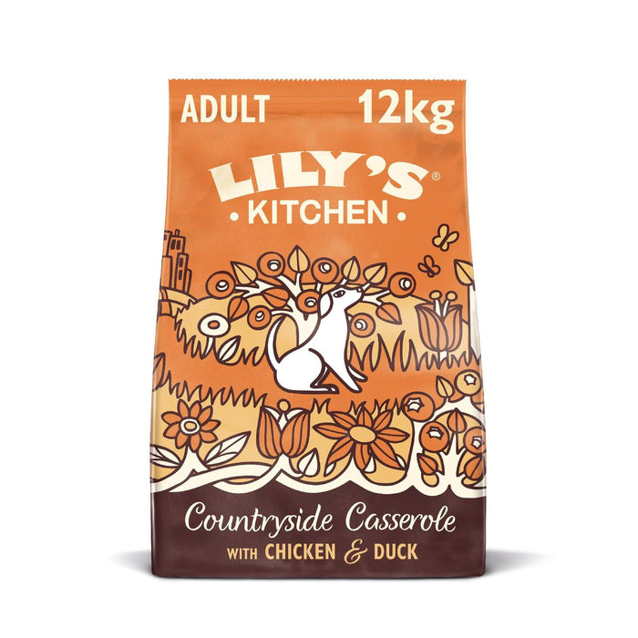 Lily's Kitchen Dog Chicken & Duck Countryside Casserole Adult Dry Food ...