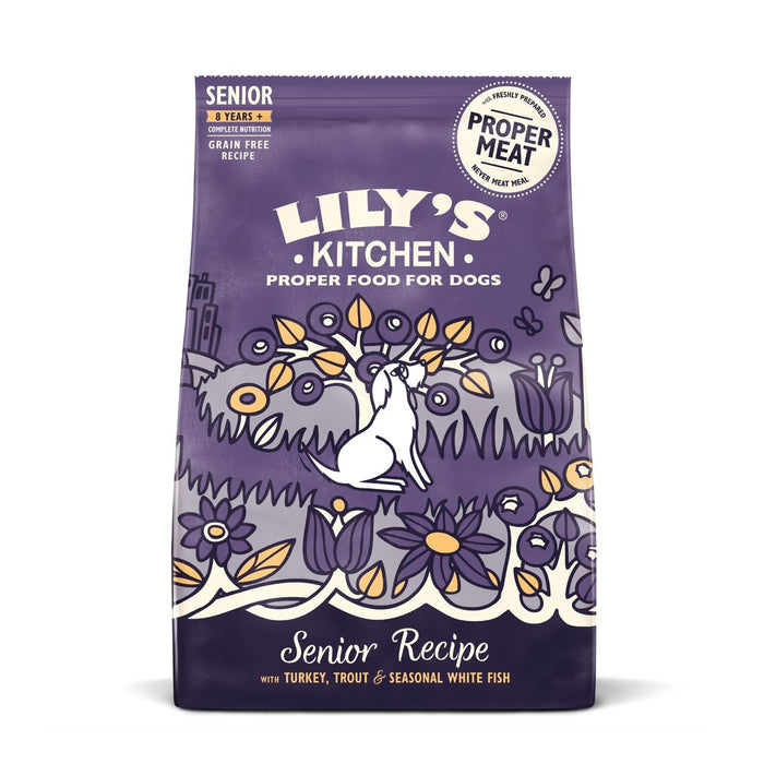 Lily's Kitchen Turkey & Trout Senior Dry Dog Food 12kg British Online