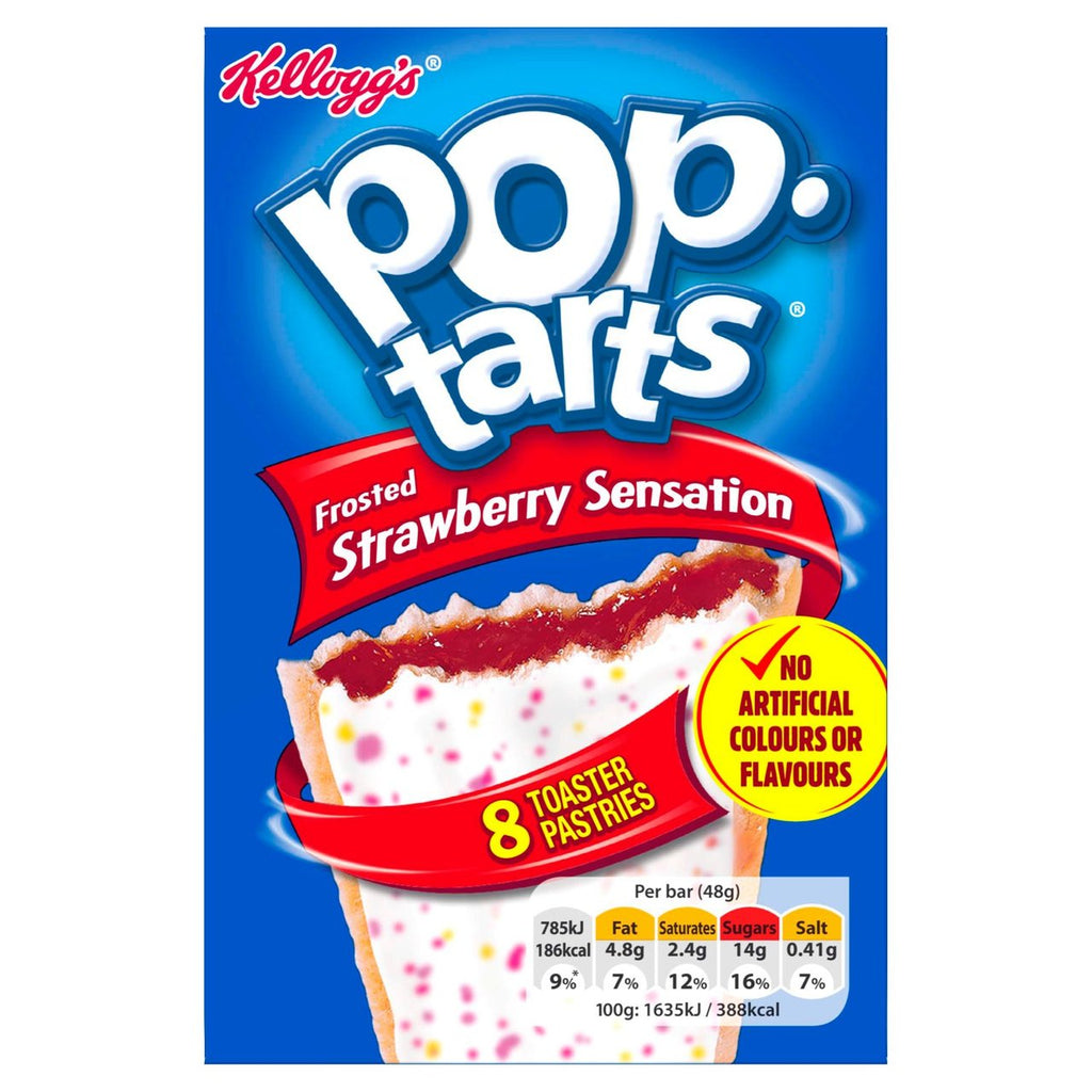 Kellogg S Pop Tarts Frosted Strawberry Sensation 8 X 48g British Online