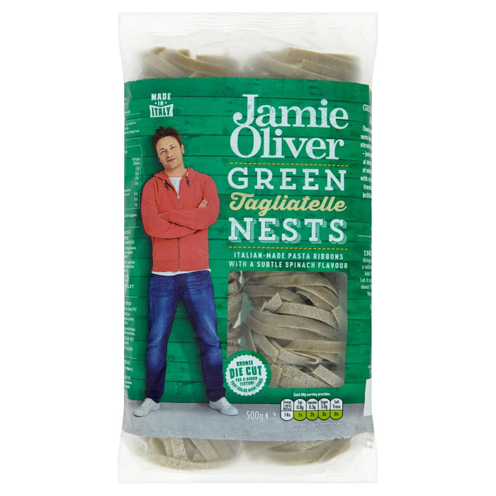 Jamie Oliver Green Tagliatelle Nests 500g | British Online