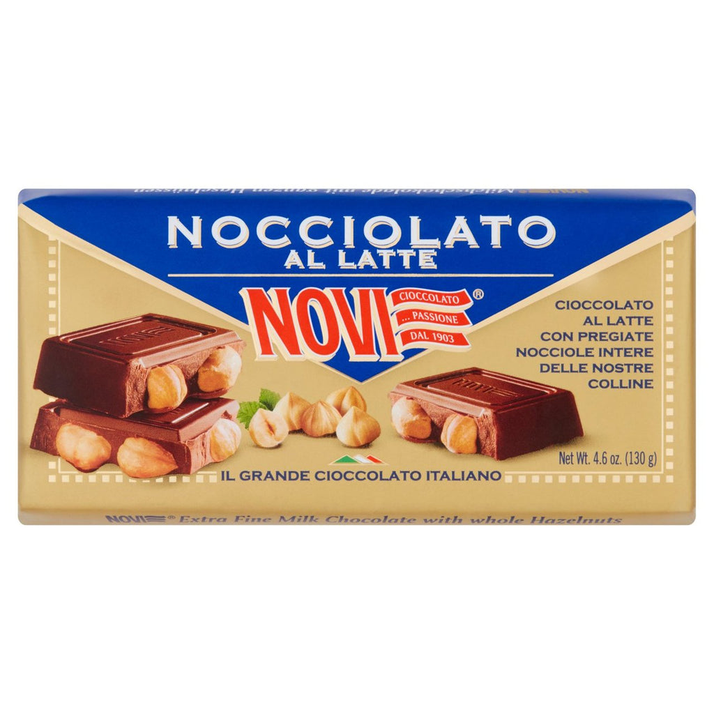 Novi Nocciolato Fine Milk with Whole Hazelnuts 130g | British Online