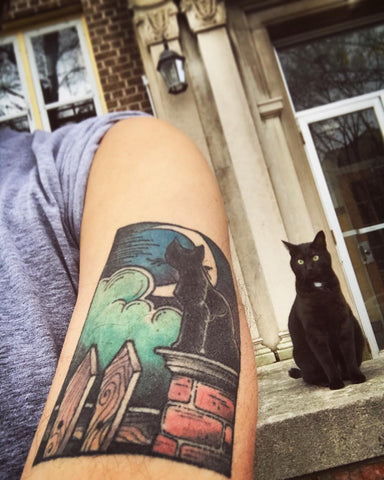 Dead cat by me One Skinny Leg at Sanctuary Tattoo in Edinburgh UK  r tattoos