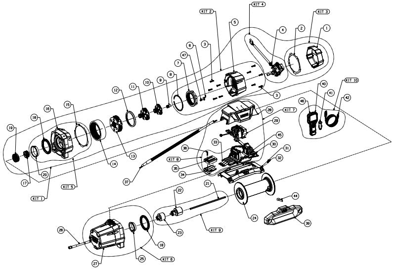 WARN 10-S Platinum Synthetic Winch Parts