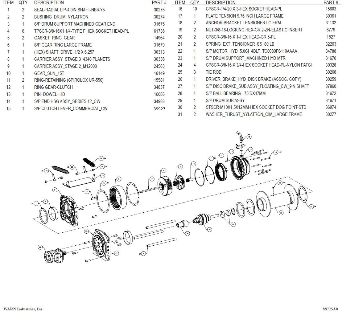 WARN 73134 parts