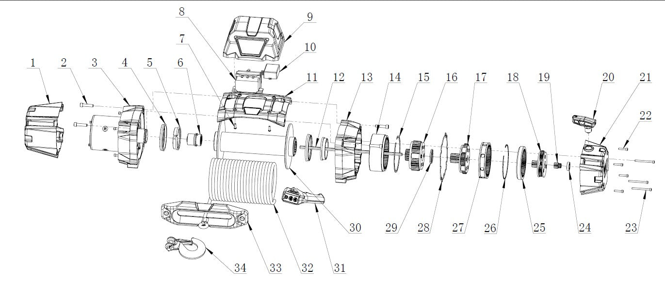 WARN EVO Parts view