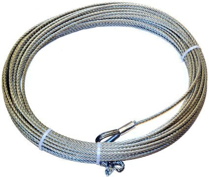 WARN 15236 ATV Winch Replacement Wire Rope for Steel Drums - 3/16
