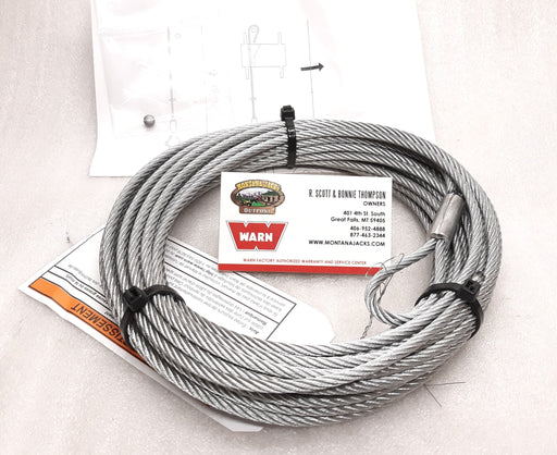 WARN 15236 ATV Winch Replacement Wire Rope for Steel Drums - 3/16 X 50 —  Montana Jacks Outpost