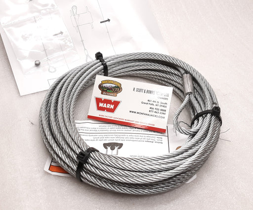 ATV UTV Replacement Steel Winch Cable (3/16 x 45') Superwinch Warn KFI  Badland