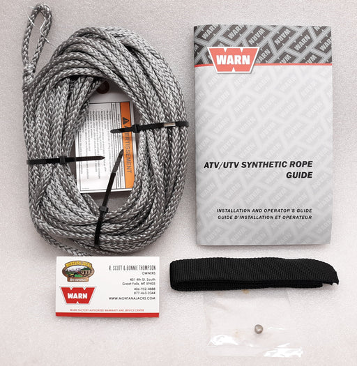 WARN 72128 Synthetic Winch Rope Replacement Kit, FREE SHIPPING! — Montana  Jacks Outpost