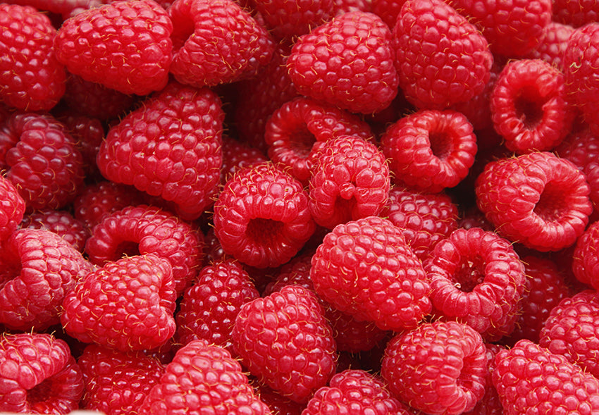 Bushel of raspberries, which are one of the key ingredients in the Resurfacing Vitamin C Cleansing Bar