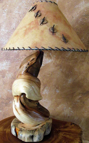 twisted juniper table lamp