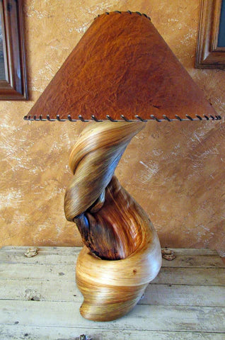 free standing wood lighting juniper table lamp