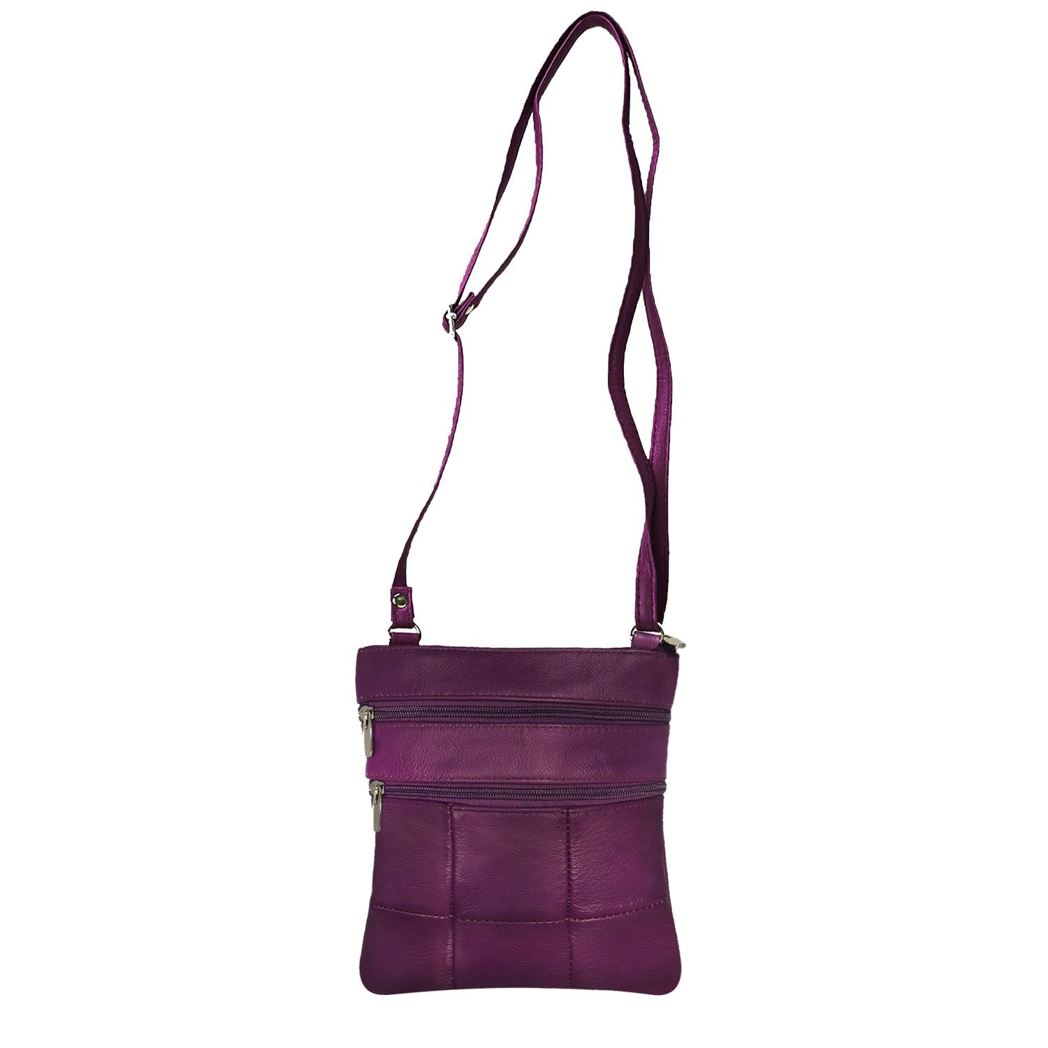 purple crossbody purse