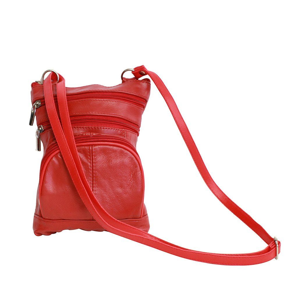 home products leather cross body bag assorted colors