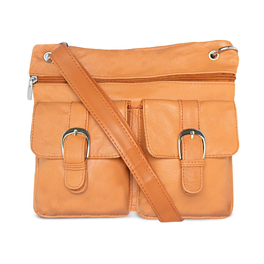 home products soft leather crossbody bag assorted colors