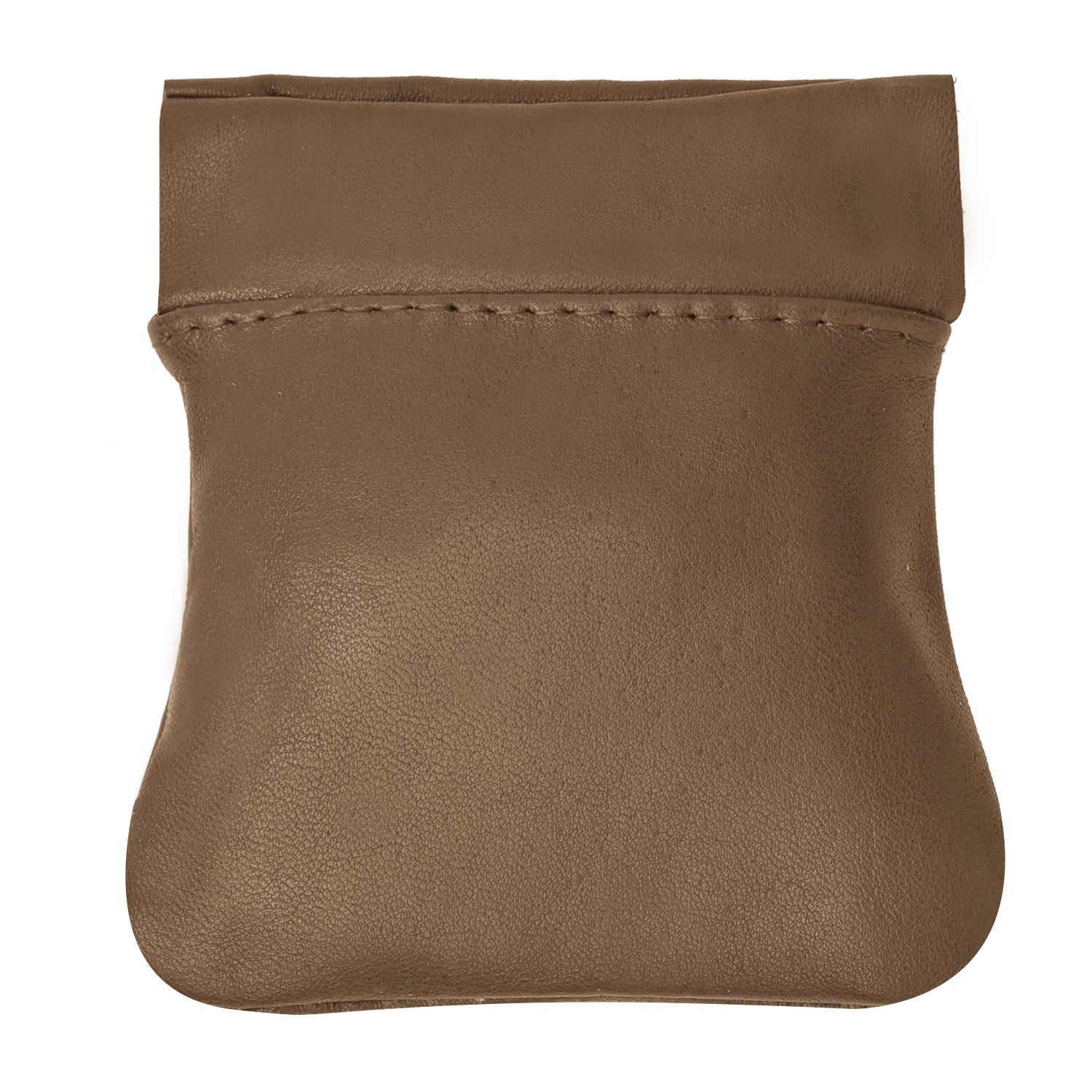 leather squeeze coin purse